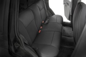 Jeep Cherokee Seat Covers - Rough Country - Neoprene, Non Detach Headrest Front and Rear - '85-'96